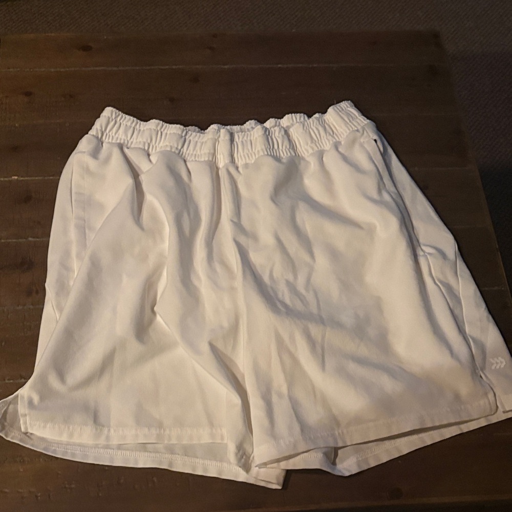 Men’s All In Motion White Elastic Waist Shorts